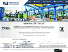Tablet Screenshot of metaplast.ro